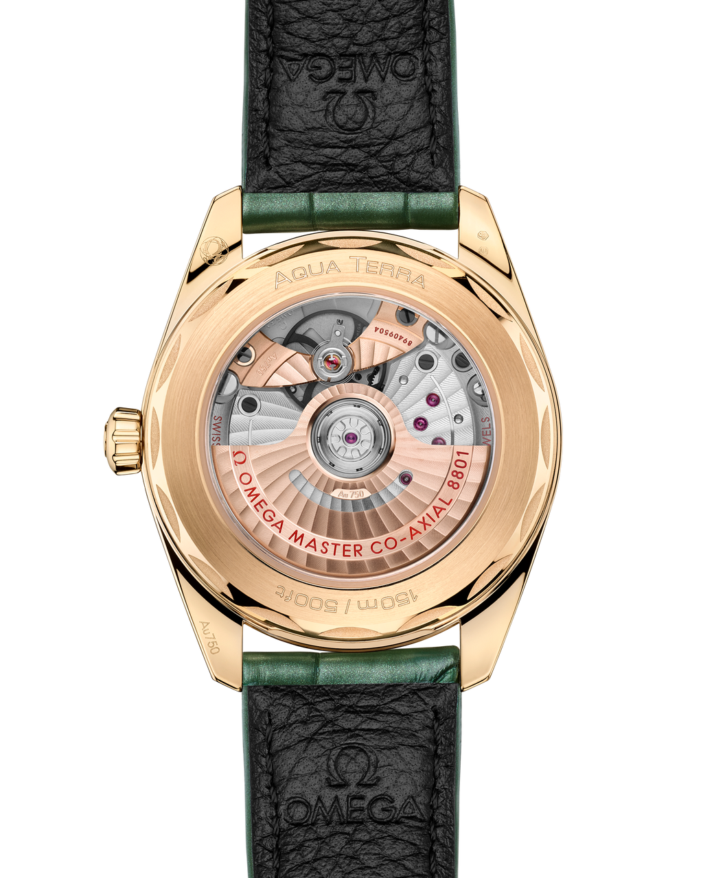 Seamaster Aqua Terra Shades 38 mm, Moonshine™ gold on leather - 22053382010001 - View 2