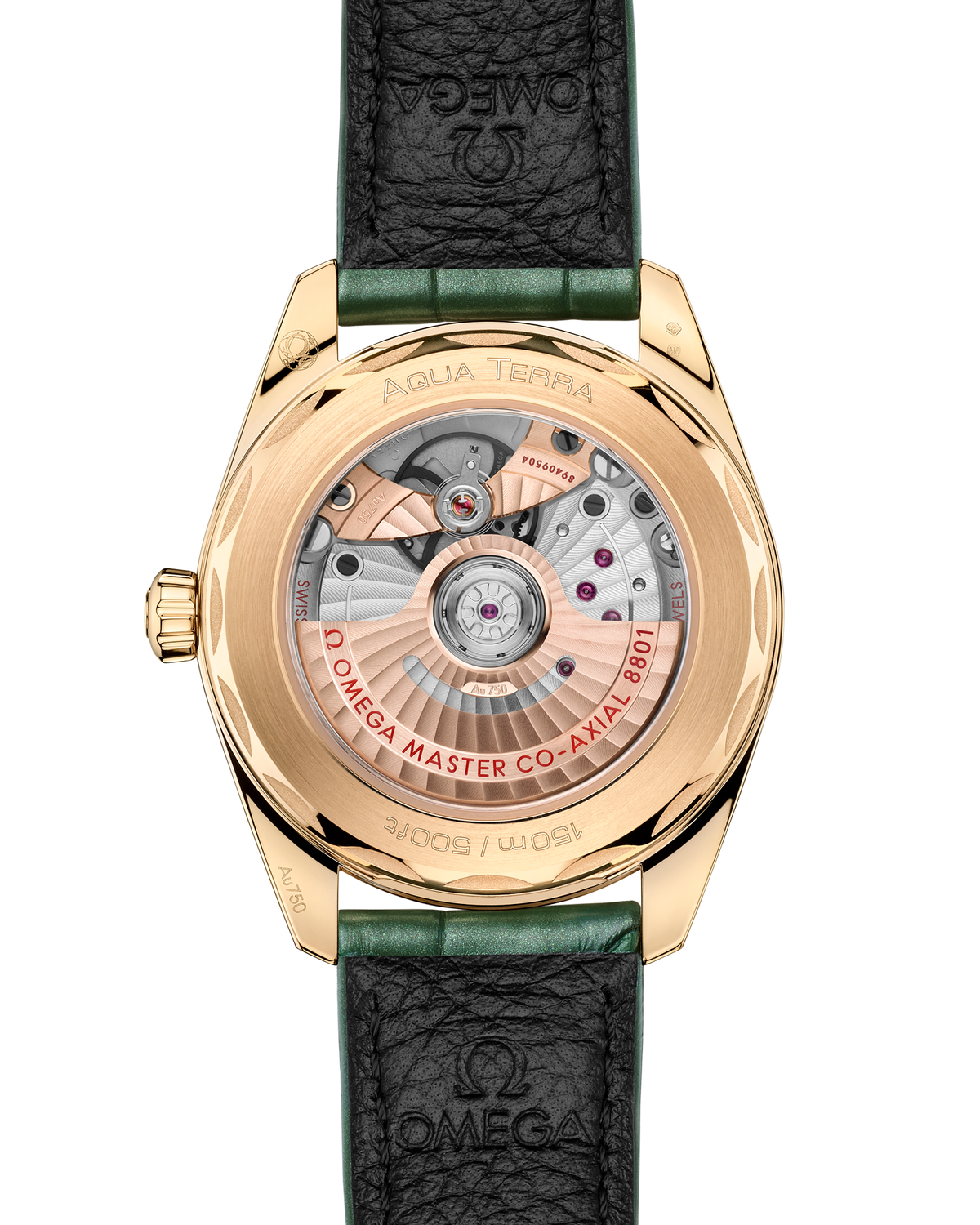 Seamaster Aqua Terra Shades 38 mm, Moonshine™ gold on leather - 22053382010001 - View 2