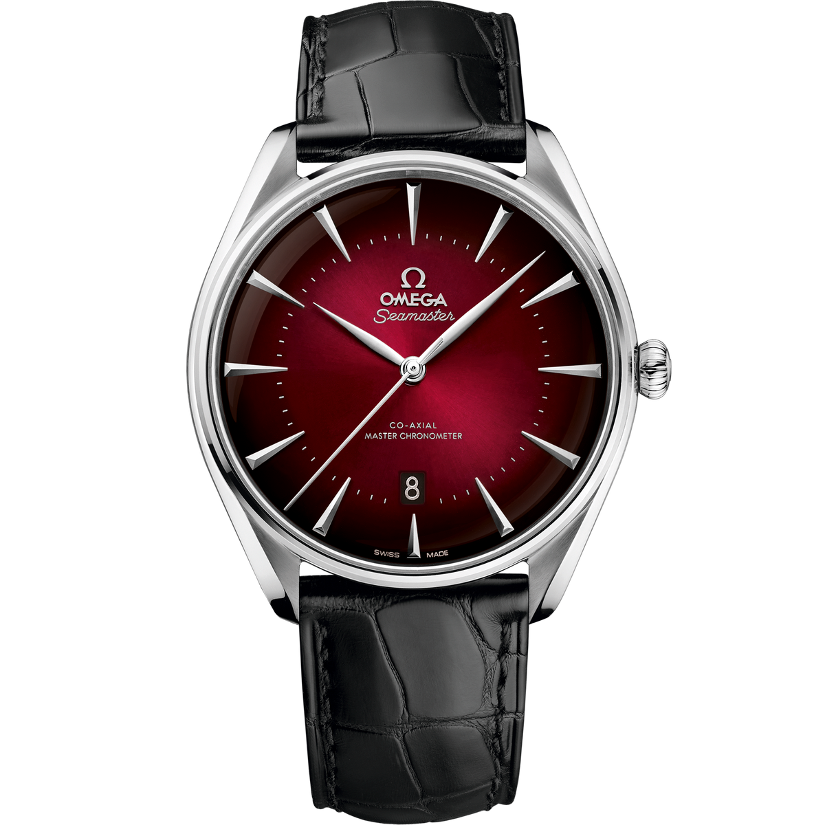 Seamaster Boutique Editions 39.5 mm, steel on leather strap - 51113402011002 - View 1