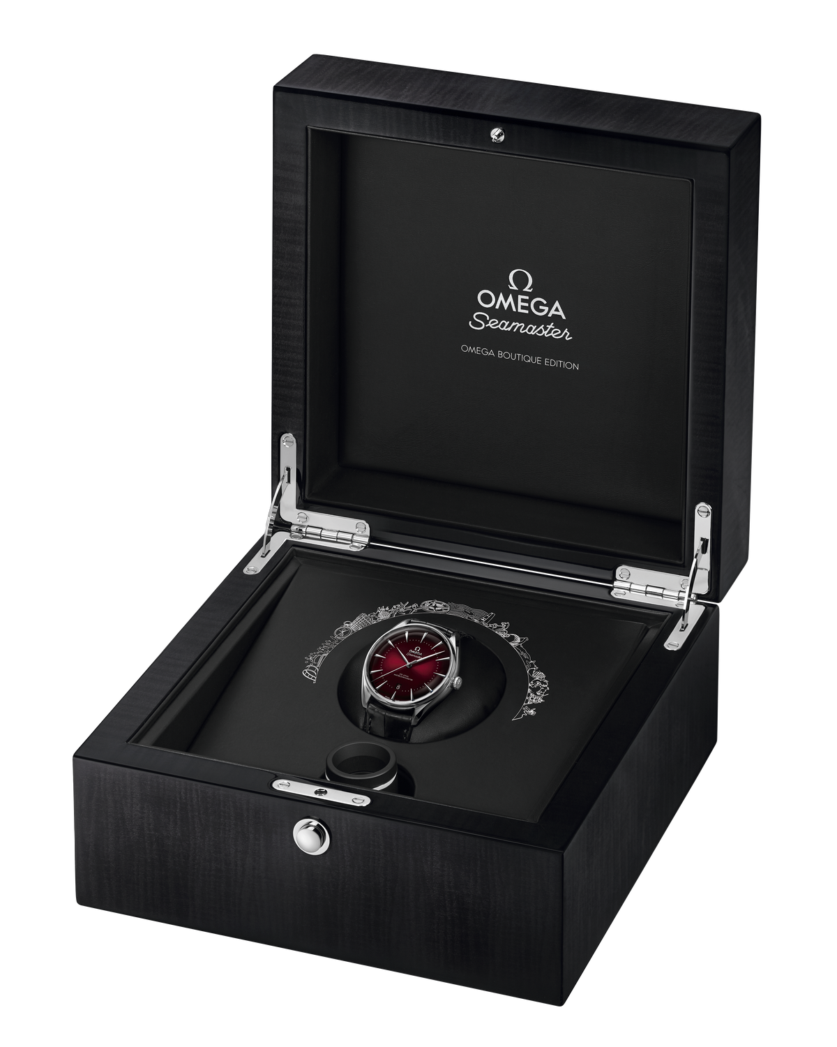 Seamaster Boutique Editions 39.5 mm, steel on leather strap - 51113402011002 - View 3