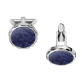 Seamaster Cufflinks, aventurine, stainless steel - C93STA0501705 - View 1