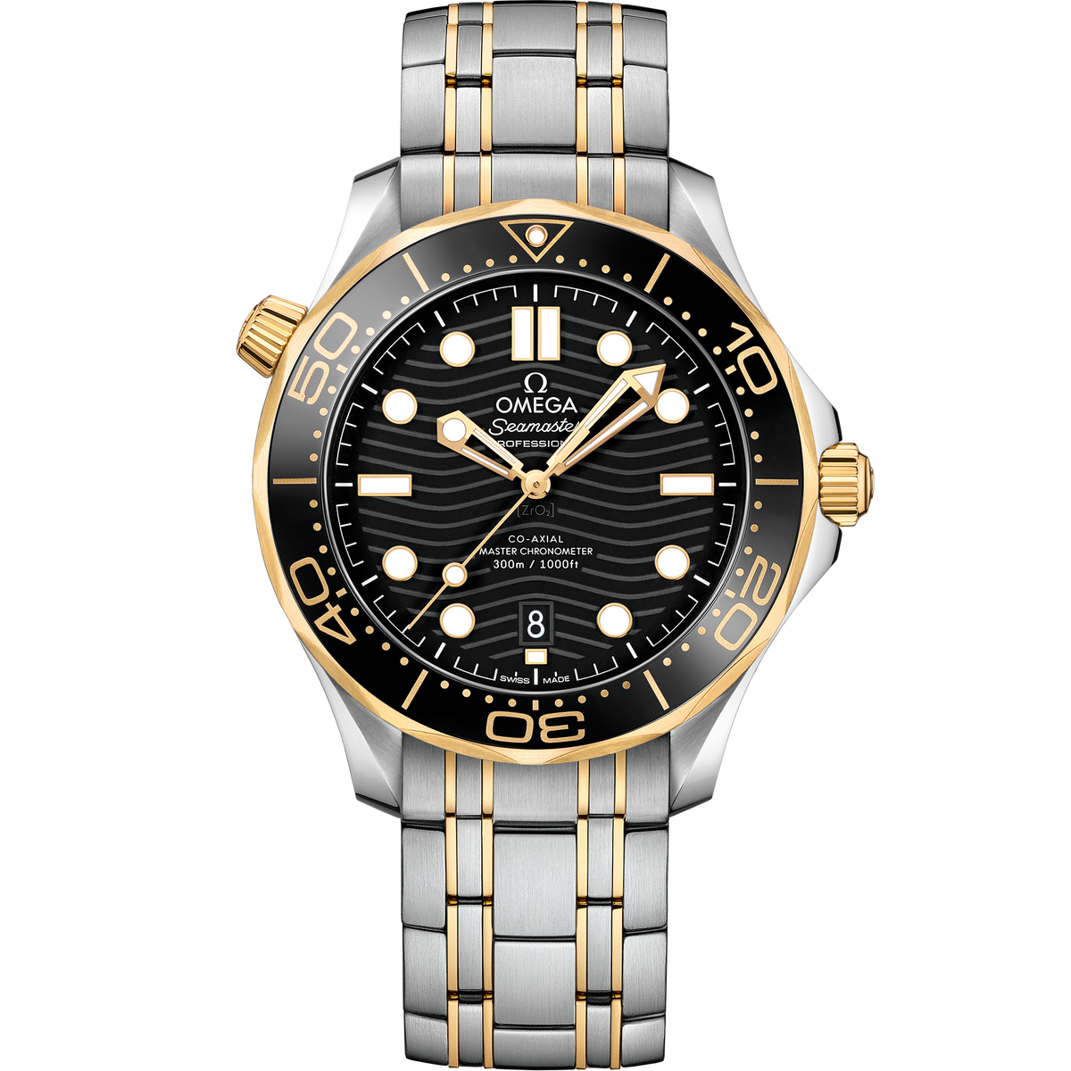 Seamaster Diver 300M 42 mm, steel - yellow gold on steel - yellow gold - 21020422001002 - View 1