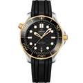 Seamaster Diver 300M 42 mm, steel - yellow gold on rubber strap - 21022422001001 - View 1