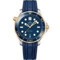 Seamaster Diver 300M 42 mm, steel - yellow gold on rubber strap - 21022422003001 - View 1