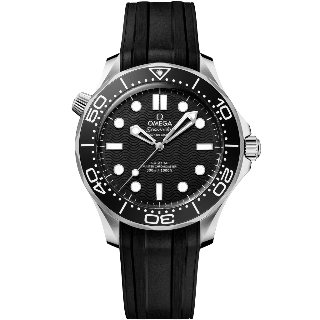Seamaster Diver 300M 42 mm, steel on rubber strap - 21032422001003 - View 1
