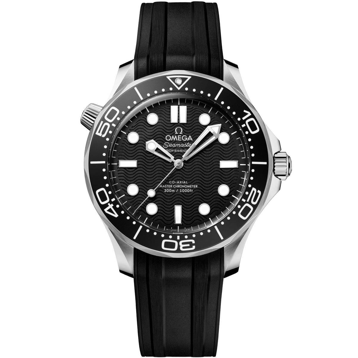 Seamaster Diver 300M 42 mm, steel on rubber strap - 21032422001003 - View 1