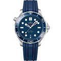 Seamaster Diver 300M 42 mm, steel on rubber strap - 21032422003001 - View 1