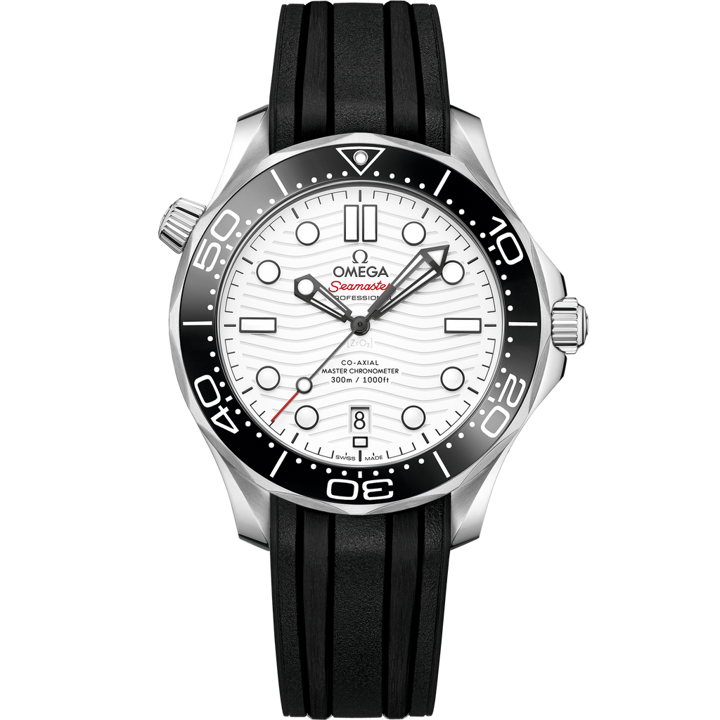 Seamaster Diver 300M 42 mm, steel on rubber strap - 21032422004001 - View 1
