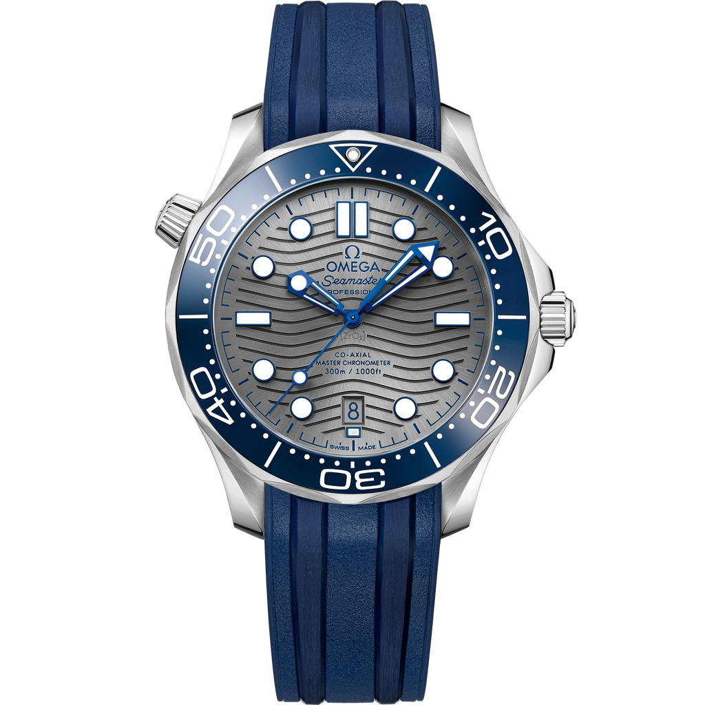 Seamaster Diver 300M 42 mm, steel on rubber strap - 21032422006001 - View 1