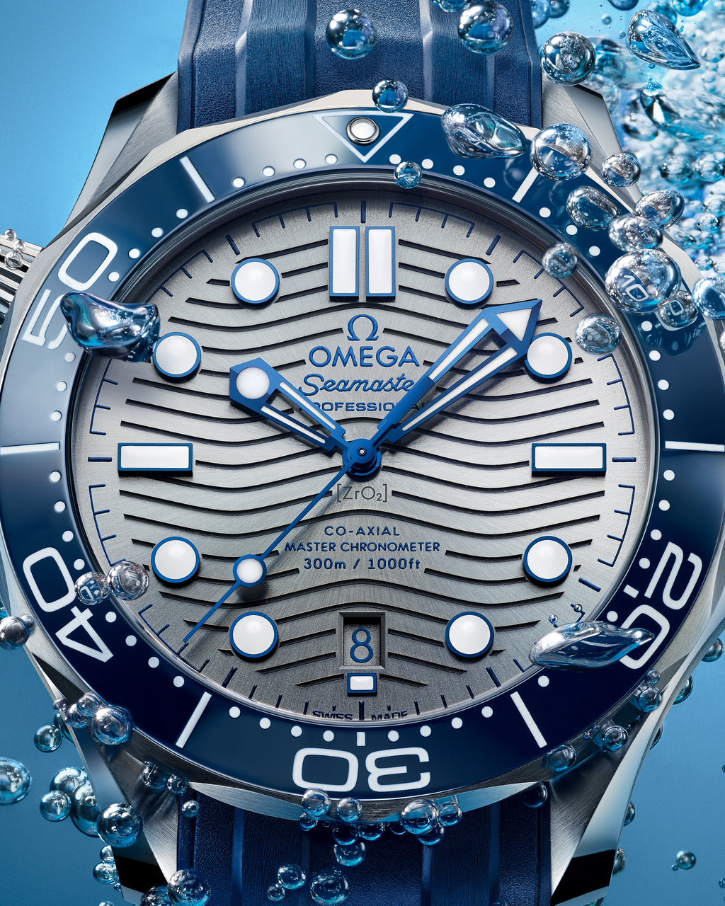Seamaster Diver 300M 42 mm, steel on rubber strap - 21032422006001 - View 4