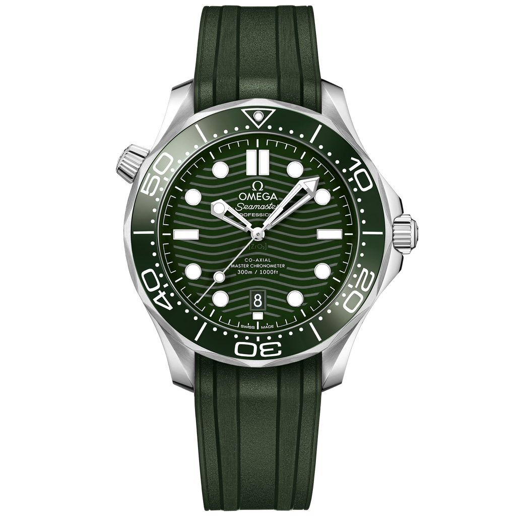 Seamaster Diver 300M 42 mm, steel on rubber strap - 21032422010001 - View 1