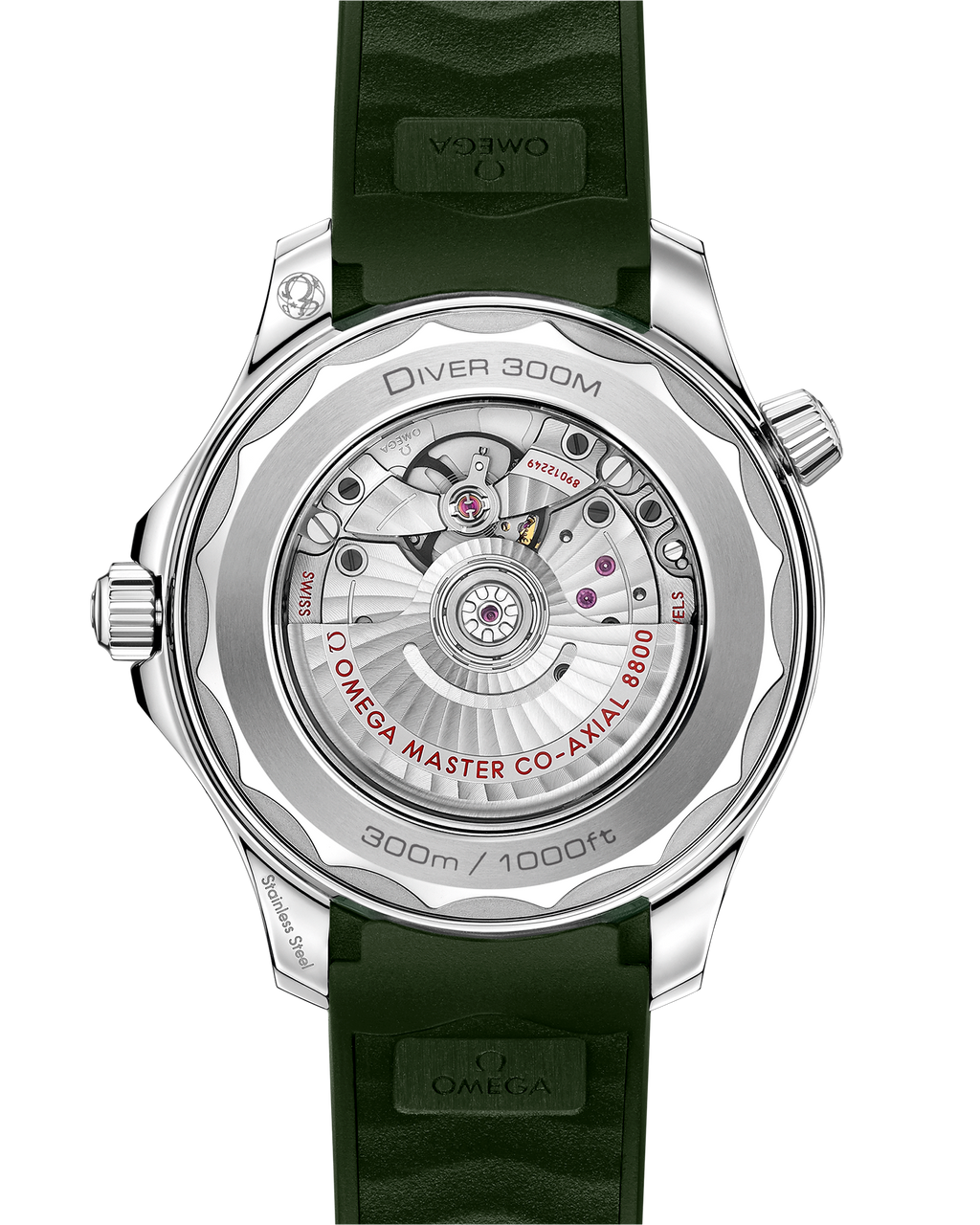 Seamaster Diver 300M 42 mm, steel on rubber strap - 21032422010001 - View 2