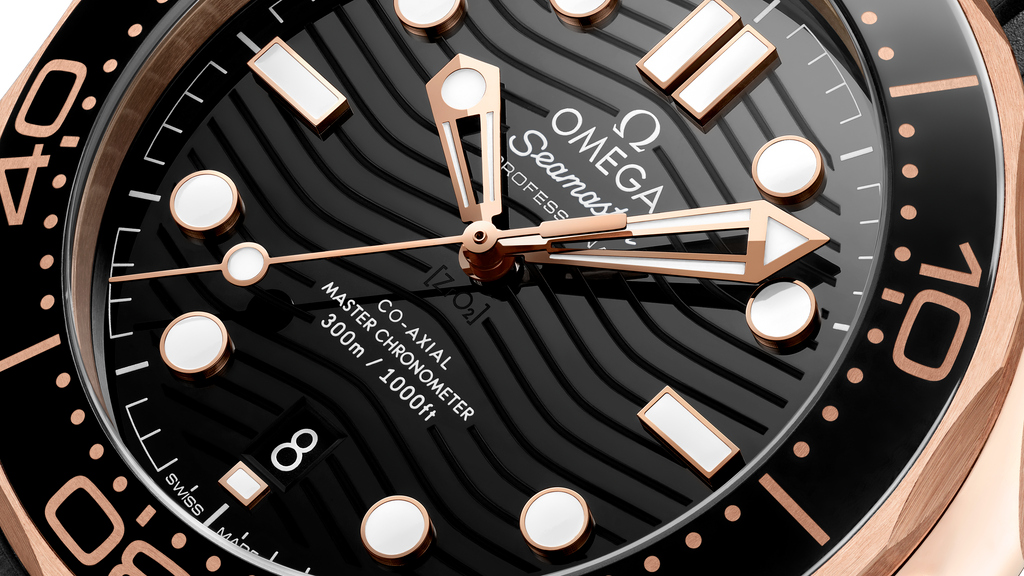 Seamaster Diver 300M 42 mm, Sedna™ gold on rubber strap - 21062422001002 - View 5