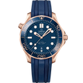 Seamaster Diver 300M 42 mm, Sedna™ gold on rubber strap - 21062422003001 - View 1