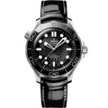 Seamaster Diver 300M 42 mm, platinum-gold on alligator - 21083422001001 - View 1
