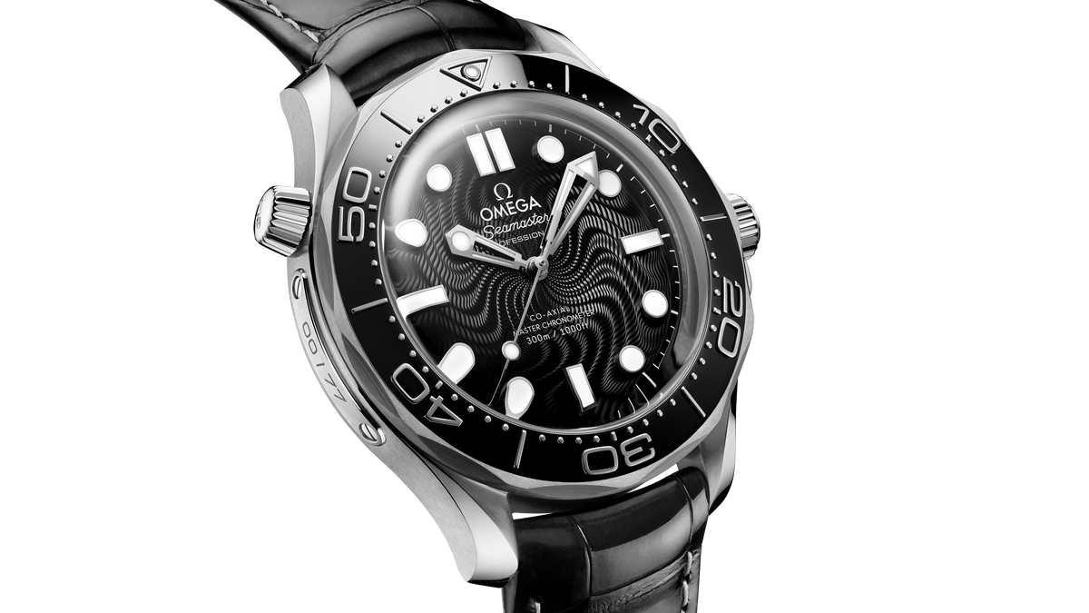 Seamaster Diver 300M 42 mm, platinum-gold on alligator - 21083422001001 - View 6