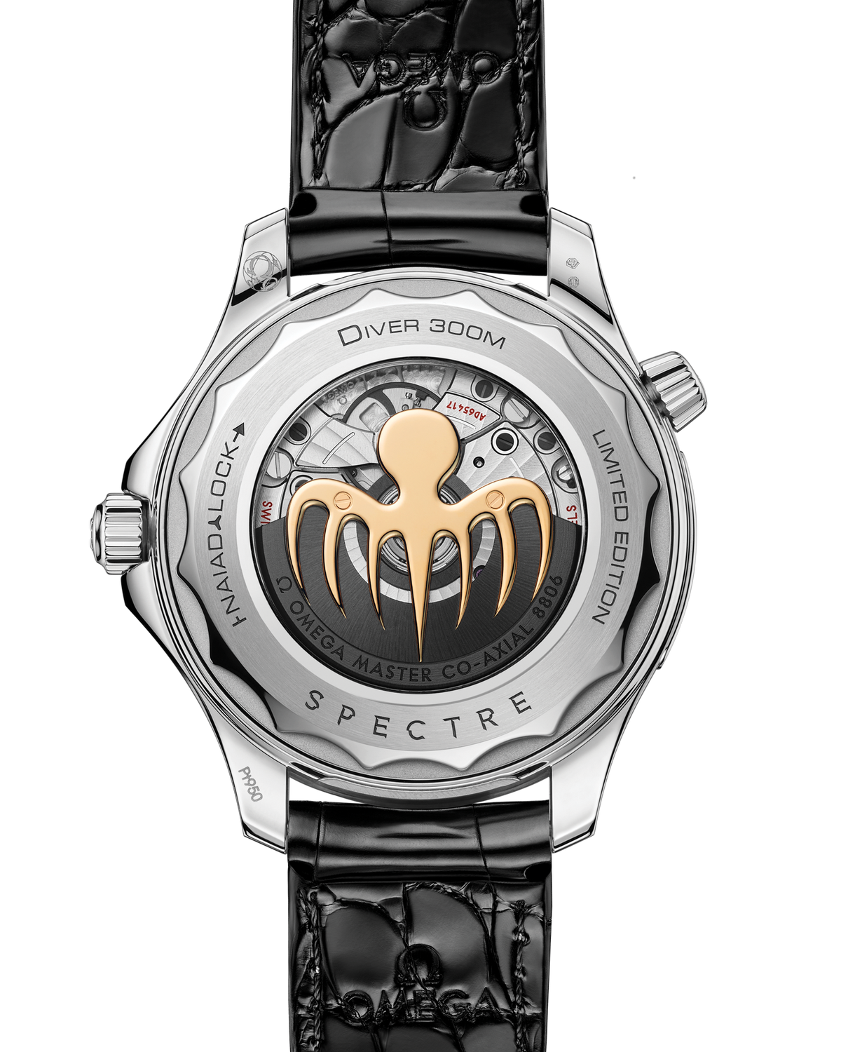 Seamaster Diver 300M 42 mm, platinum-gold on alligator - 21083422001001 - View 2