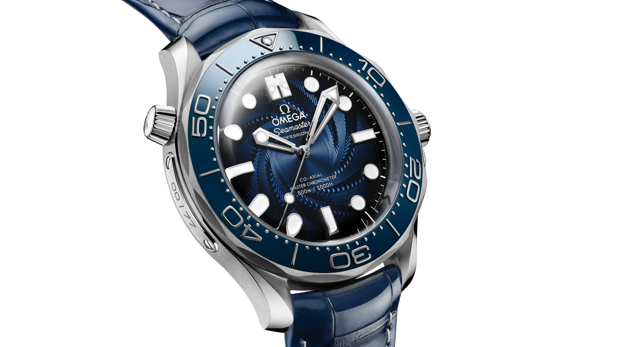 Seamaster Diver 300M 42 mm, platinum-gold on alligator - 21083422003001 - View 6