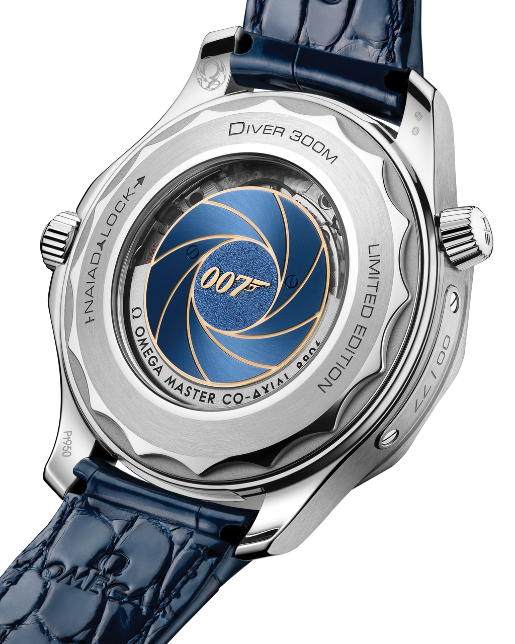 Seamaster Diver 300M 42 mm, platinum-gold on alligator - 21083422003001 - View 9