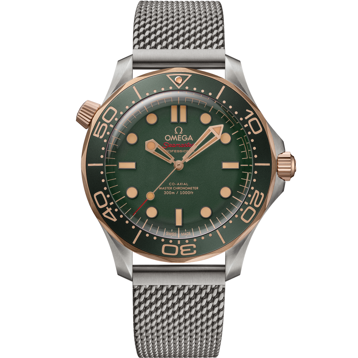 Seamaster Diver 300M 42 mm, titanium - Bronze gold on titanium - 21090422010001 - View 1
