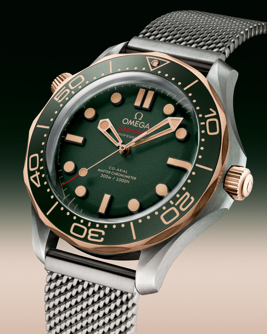 Seamaster Diver 300M 42 mm, titanium - Bronze gold on titanium - 21090422010001 - View 5