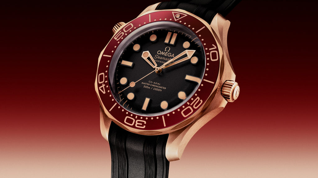 Seamaster Diver 300M 42 mm, Bronze gold on rubber strap - 21092422001003 - View 4