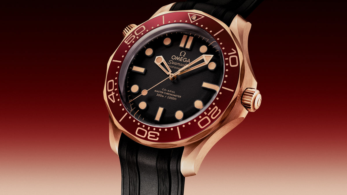 Seamaster Diver 300M 42 mm, Bronze gold on rubber strap - 21092422001003 - View 4