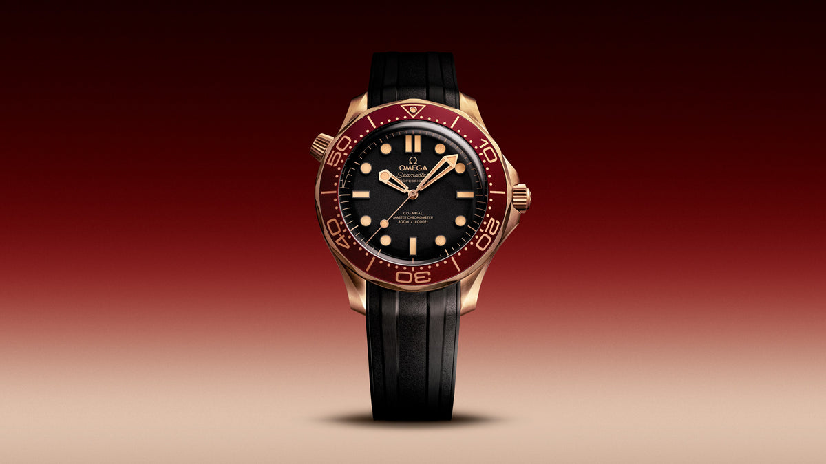 Seamaster Diver 300M 42 mm, Bronze gold on rubber strap - 21092422001003 - View 8
