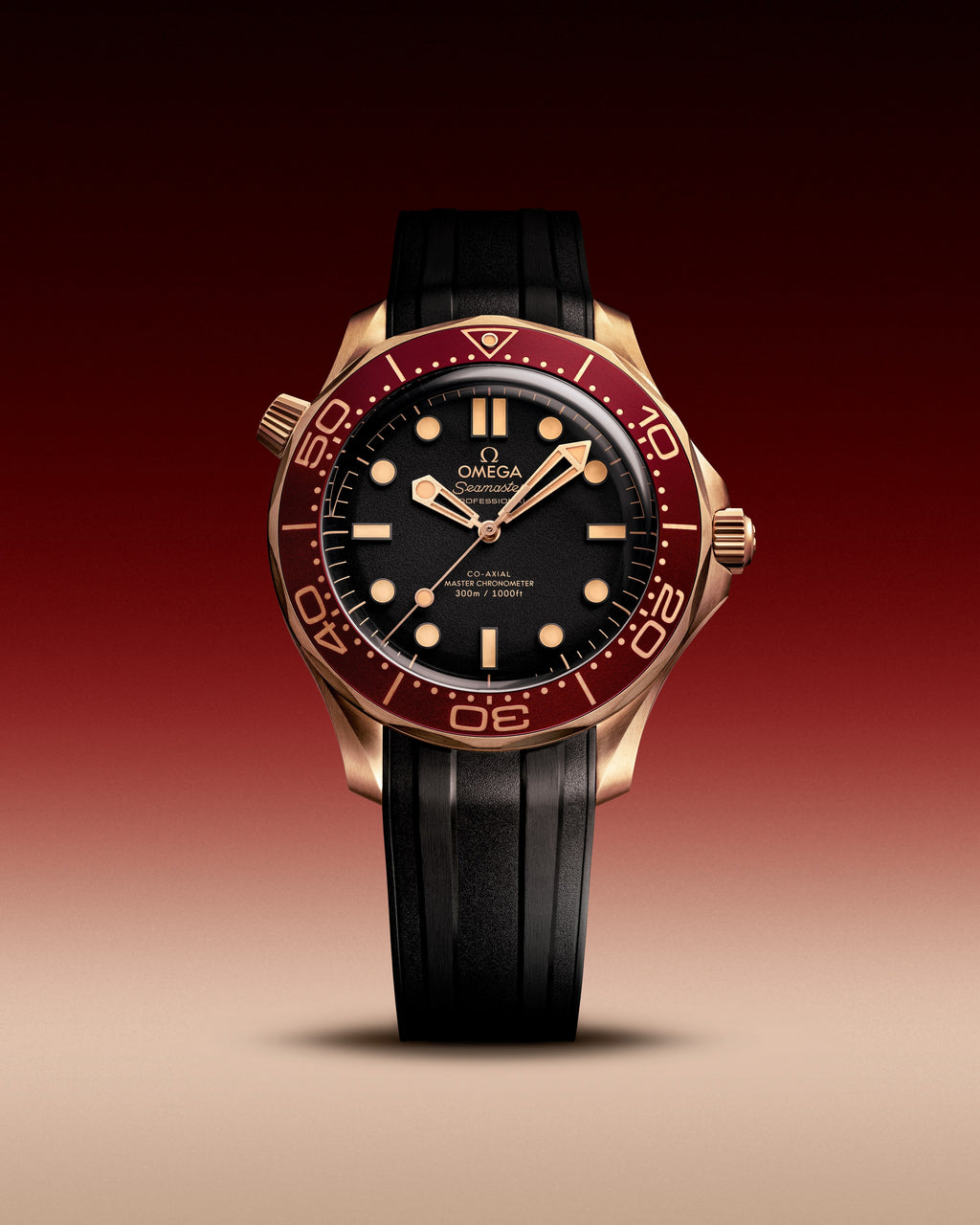 Seamaster Diver 300M 42 mm, Bronze gold on rubber strap - 21092422001003 - View 7
