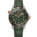 Seamaster Diver 300M 42 mm, titanium - Bronze gold on rubber strap - 21092422010001 - View 1