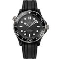 Seamaster Diver 300M 43.5 mm, black ceramic on rubber strap - 21092442001001 - View 1