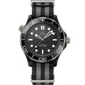 Seamaster Diver 300M 43.5 mm, black ceramic on NATO strap - 21092442001002 - View 1