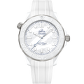 Seamaster Diver 300M 43.5 mm, white ceramic - titanium on rubber strap - 52292442004001 - View 1