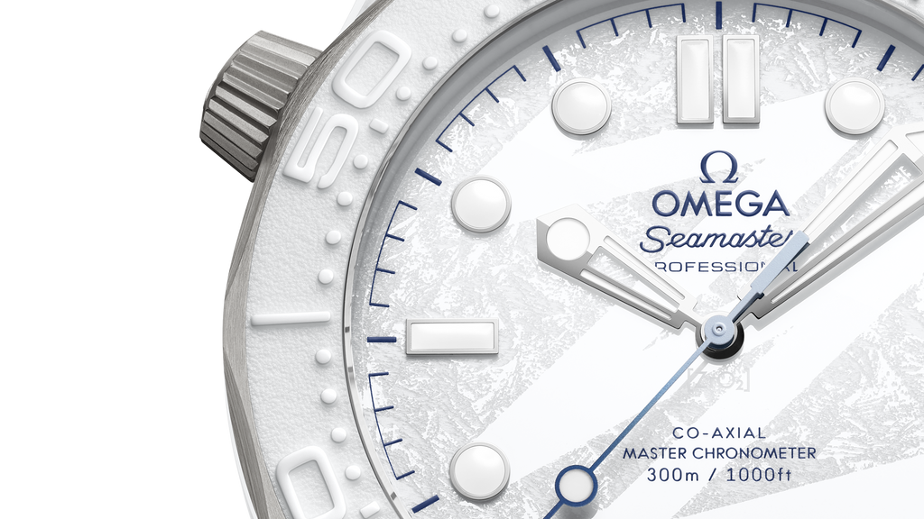 Seamaster Diver 300M 43.5 mm, white ceramic - titanium on rubber strap - 52292442004001 - View 4