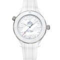 Seamaster Diver 300M 43.5 mm, white ceramic - titanium on rubber strap - 52292442004002 - View 1