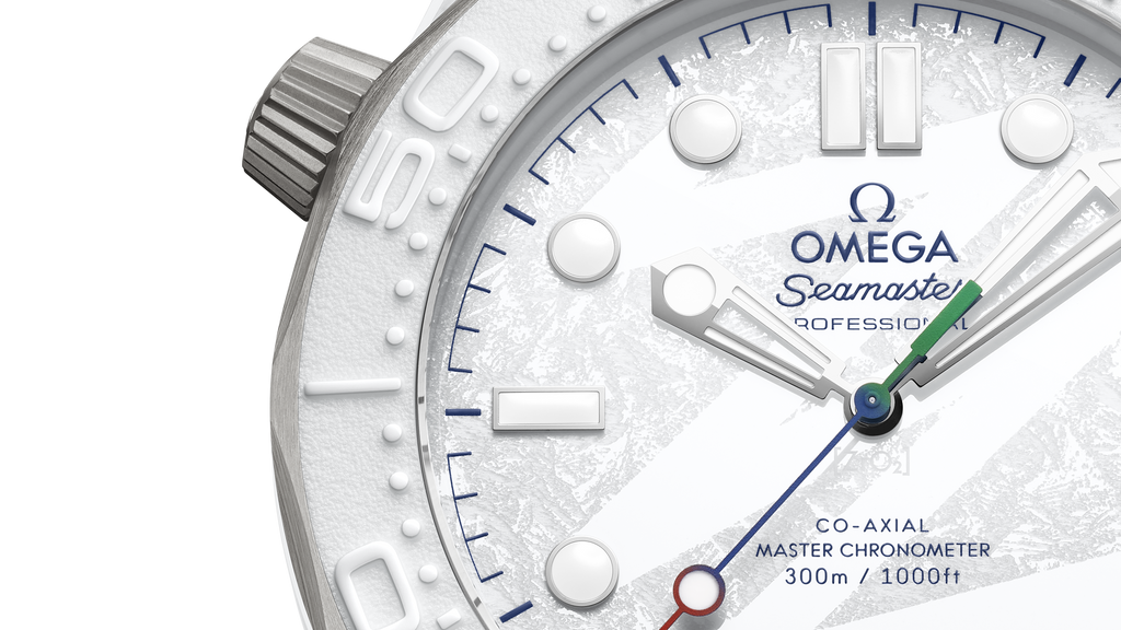 Seamaster Diver 300M 43.5 mm, white ceramic - titanium on rubber strap - 52292442004002 - View 4