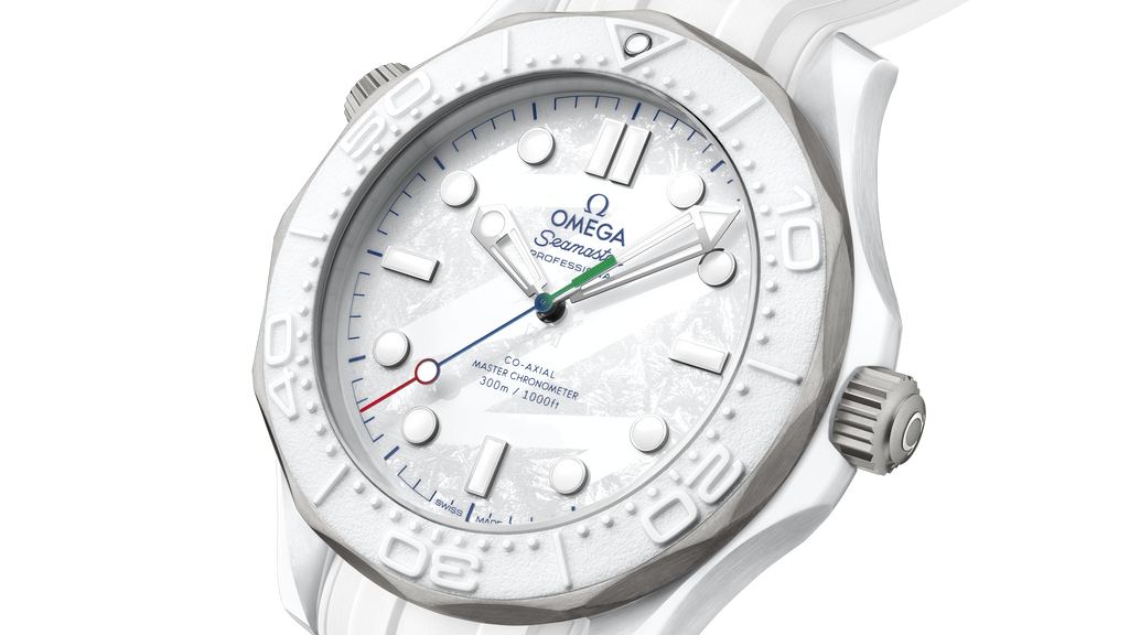 Seamaster Diver 300M 43.5 mm, white ceramic - titanium on rubber strap - 52292442004002 - View 6