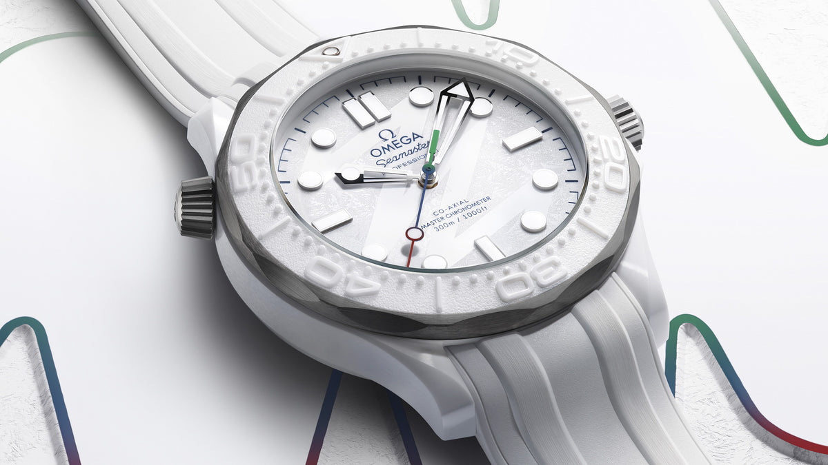 Seamaster Diver 300M 43.5 mm, white ceramic - titanium on rubber strap - 52292442004002 - View 10