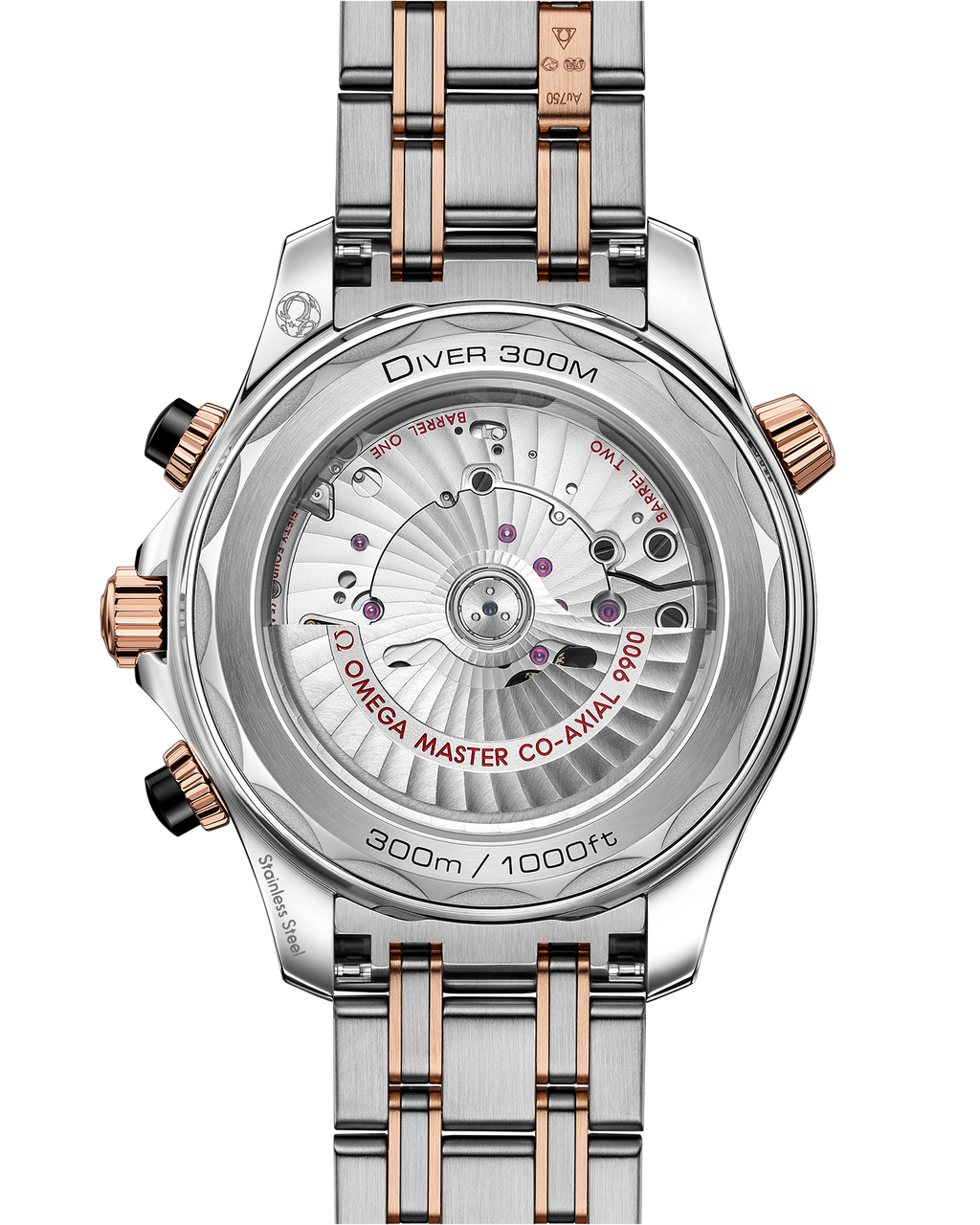 Seamaster Diver 300M 44 mm, steel - Sedna™ gold on steel - Sedna™ gold - 21020445101001 - View 2
