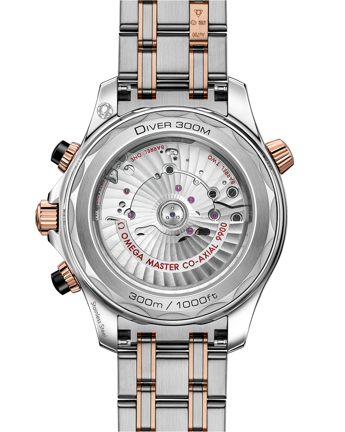Seamaster Diver 300M 44 mm, steel - Sedna™ gold on steel - Sedna™ gold - 21020445101001 - View 2