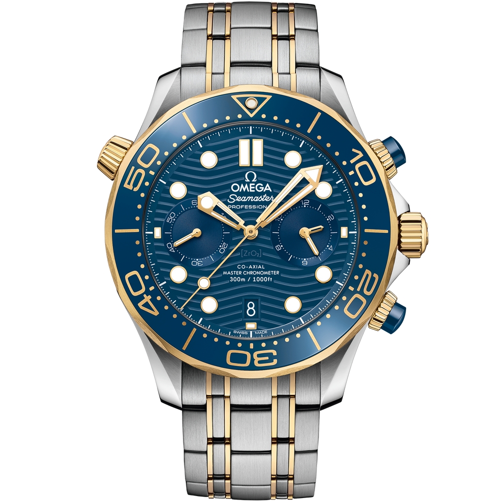 Seamaster Diver 300M 44 mm, steel - yellow gold on steel - yellow gold - 21020445103001 - View 1