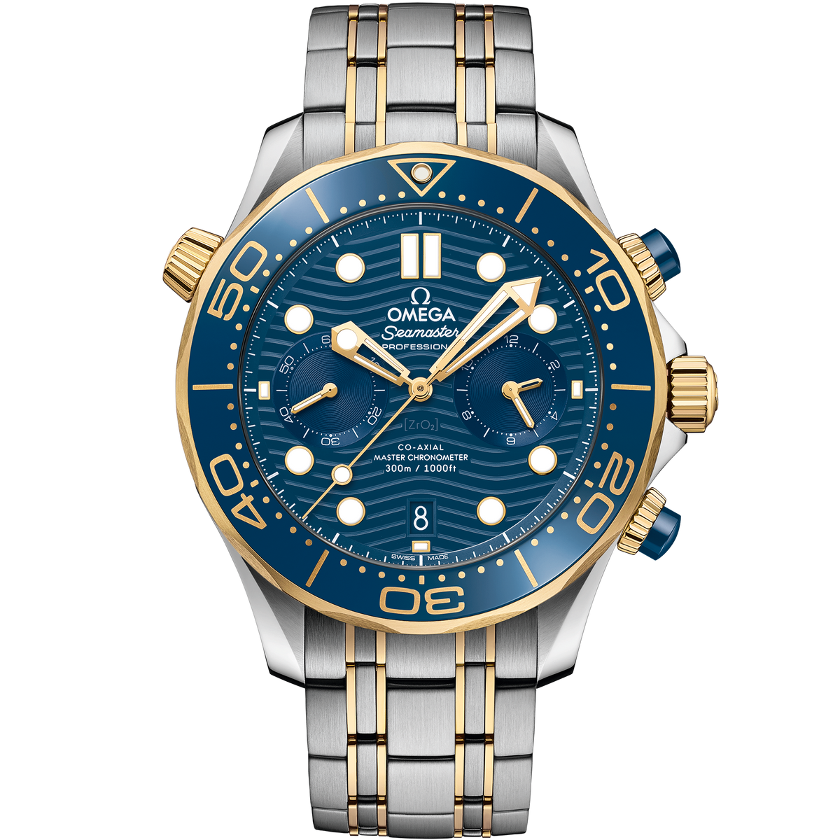 Seamaster Diver 300M 44 mm, steel - yellow gold on steel - yellow gold - 21020445103001 - View 1