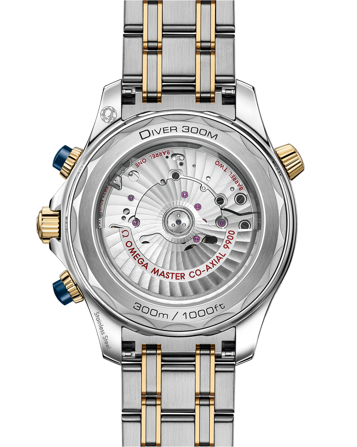 Seamaster Diver 300M 44 mm, steel - yellow gold on steel - yellow gold - 21020445103001 - View 2