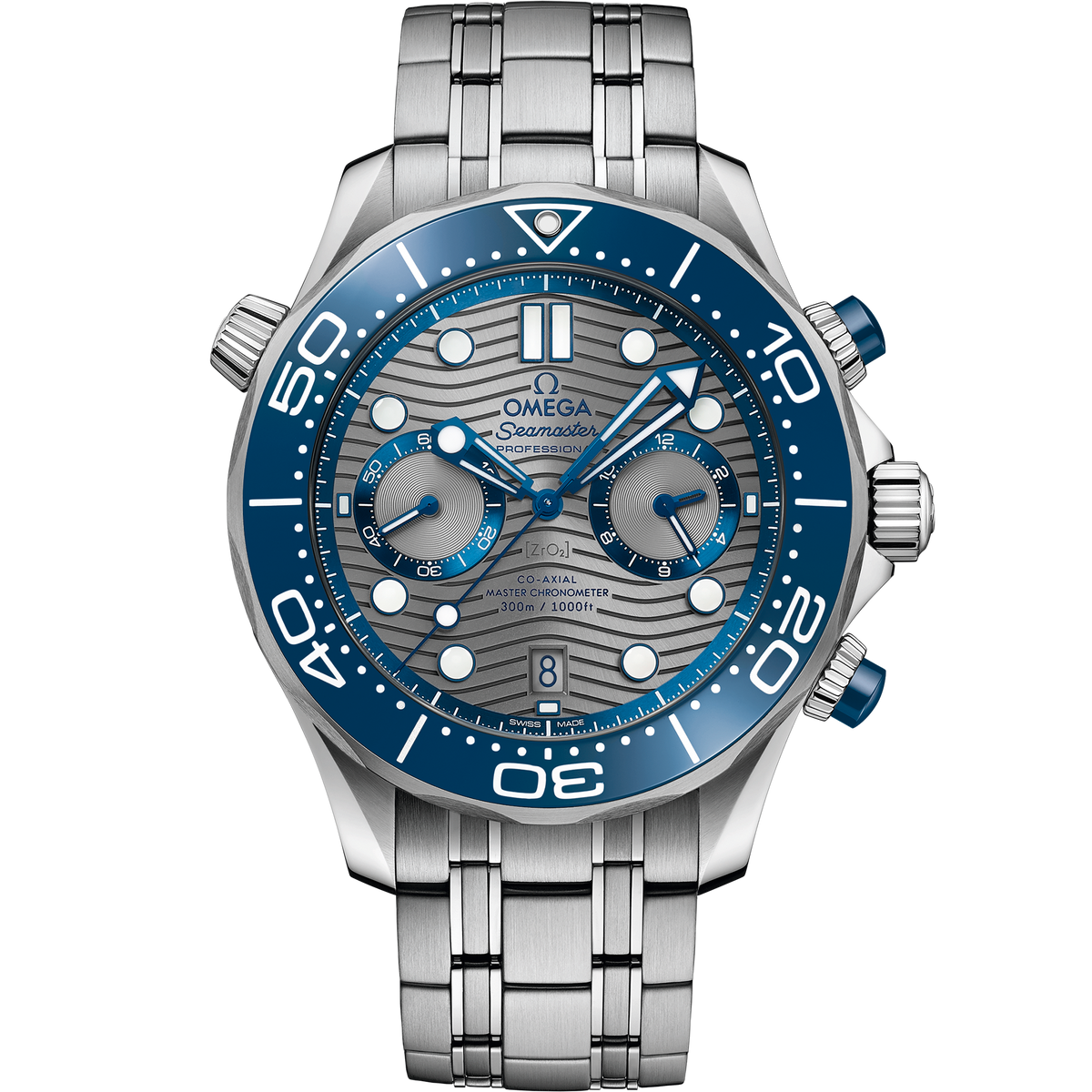 Seamaster Diver 300M 44 mm, steel on steel - 21030445106001 - View 1