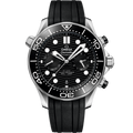 Seamaster Diver 300M 44 mm, steel on rubber strap - 21032445101001 - View 1