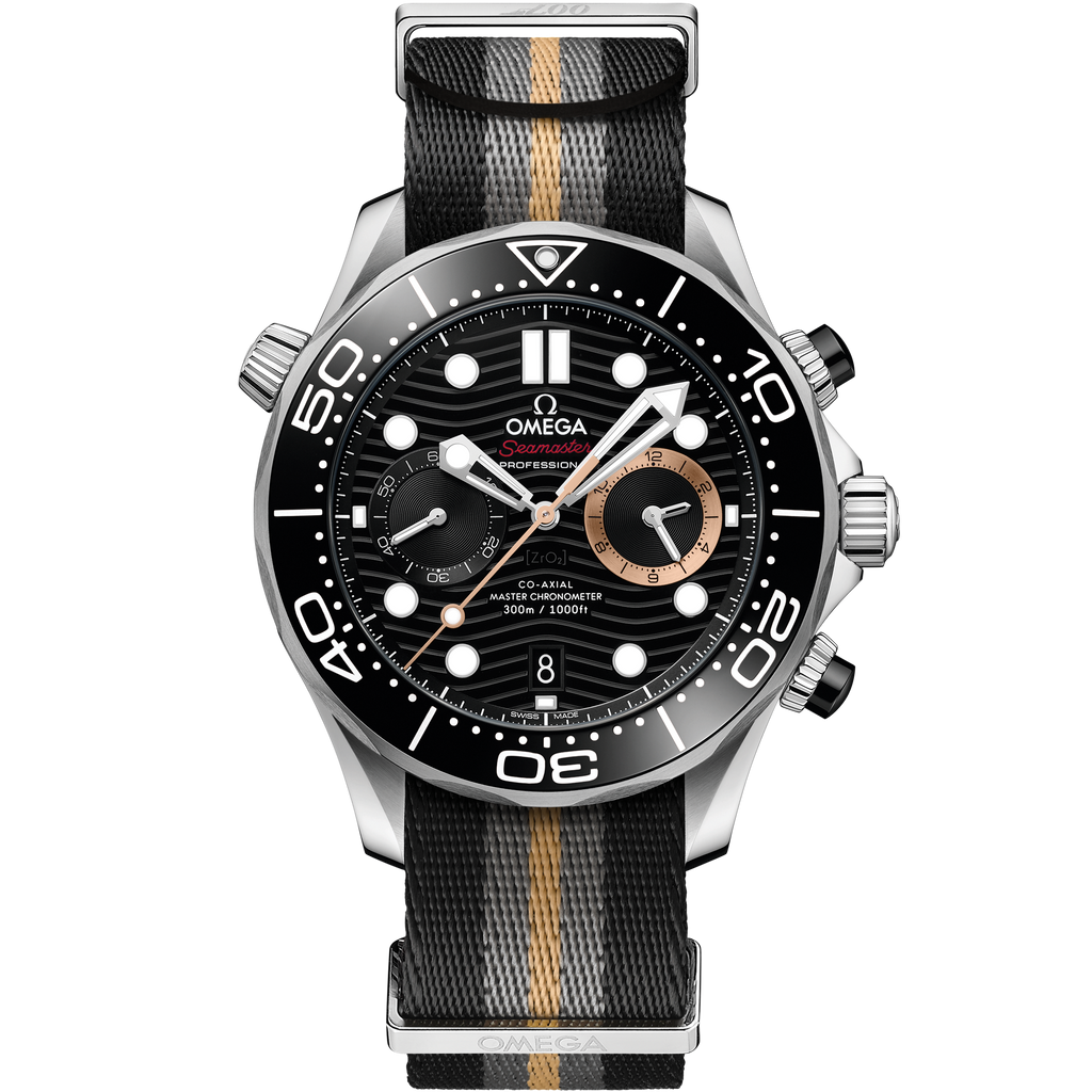 Seamaster Diver 300M 44 mm, steel on NATO strap - 21032445101002 - View 1