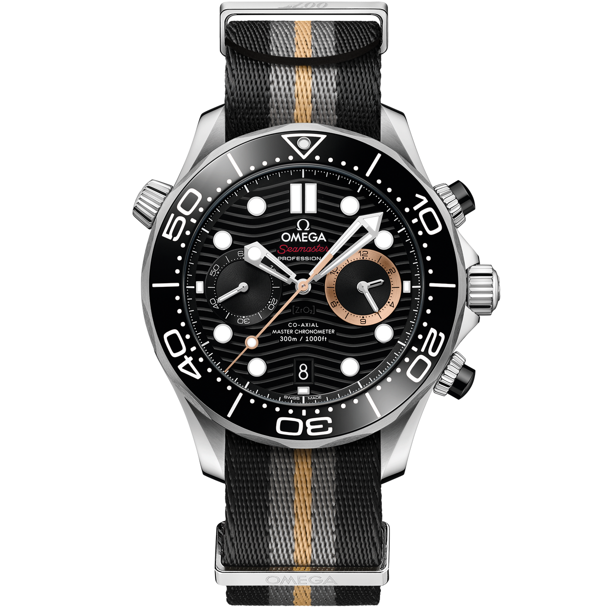 Seamaster Diver 300M 44 mm, steel on NATO strap - 21032445101002 - View 1