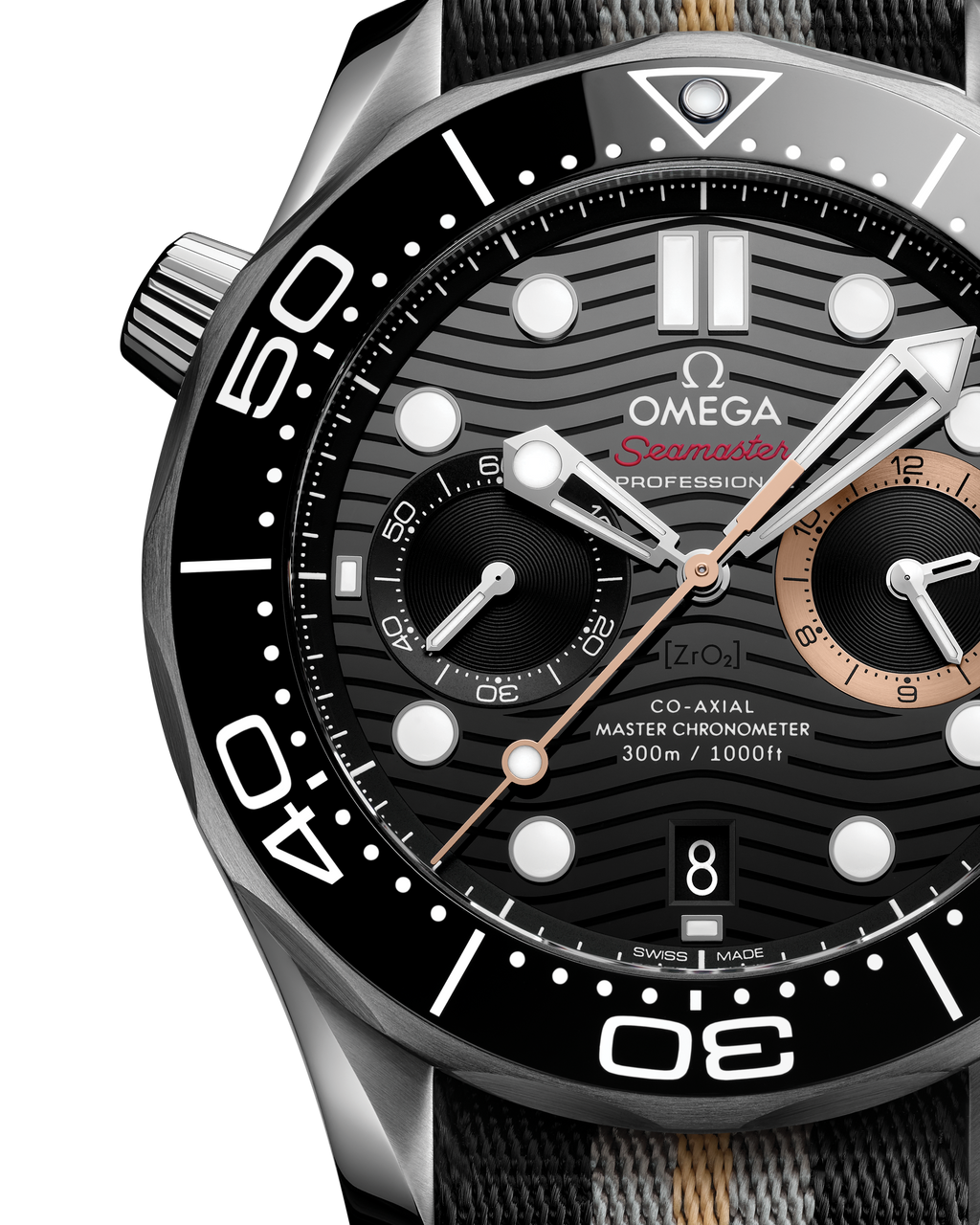 Seamaster Diver 300M 44 mm, steel on NATO strap - 21032445101002 - View 2