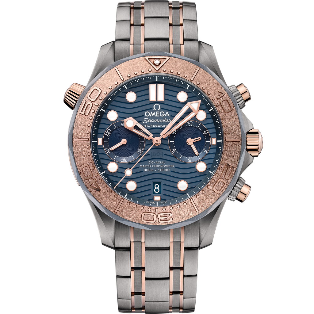 Seamaster Diver 300M 44 mm, titanium - tantalum - Sedna™ gold on titanium - tantalum - Sedna™ gold - 21060445103001 - View 1