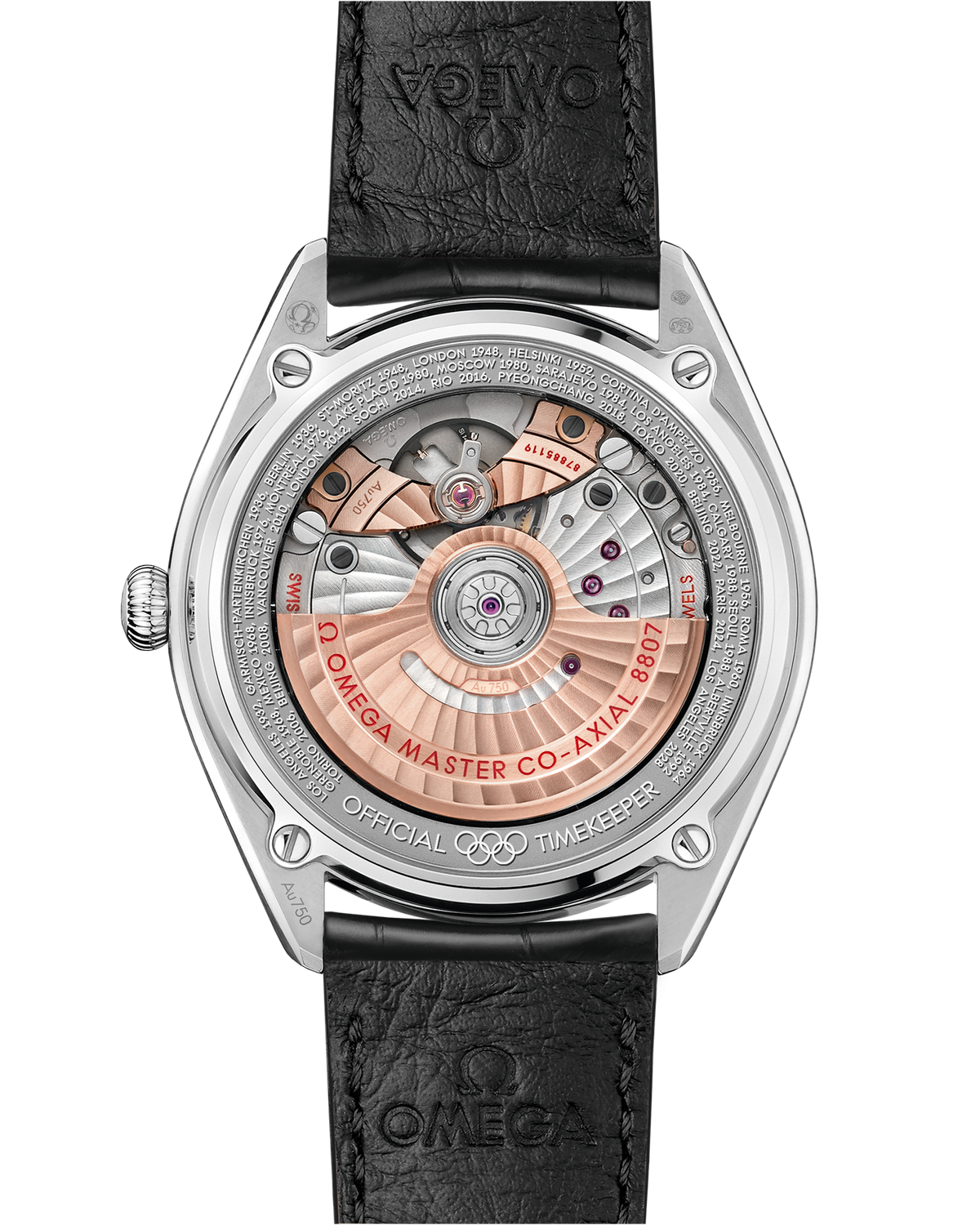 Seamaster Olympic Official Timekeeper 39.5 mm, Canopus Gold™ on leather strap - 52253402004002 - View 2